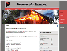 Tablet Screenshot of feuerwehr-emmen.ch